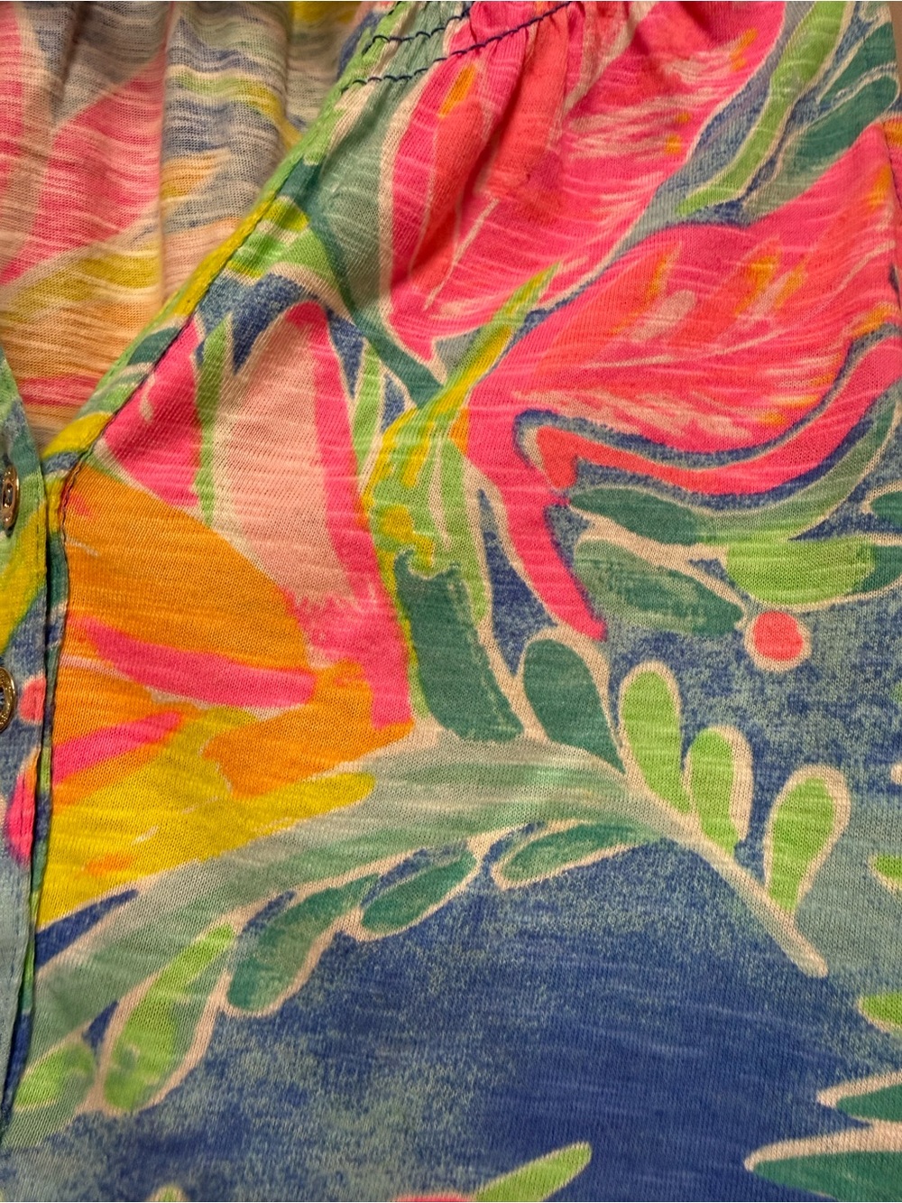 Lilly Pulitzer Pastel Watercolor Knit Top - Blue, Pink & Yellow - Picture 2 of 6